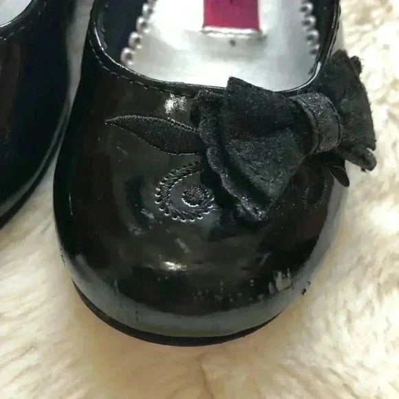 Rachel Shoes Black Toddler Girl Dressy Shoes  Sz 6 - Picture 4 of 10